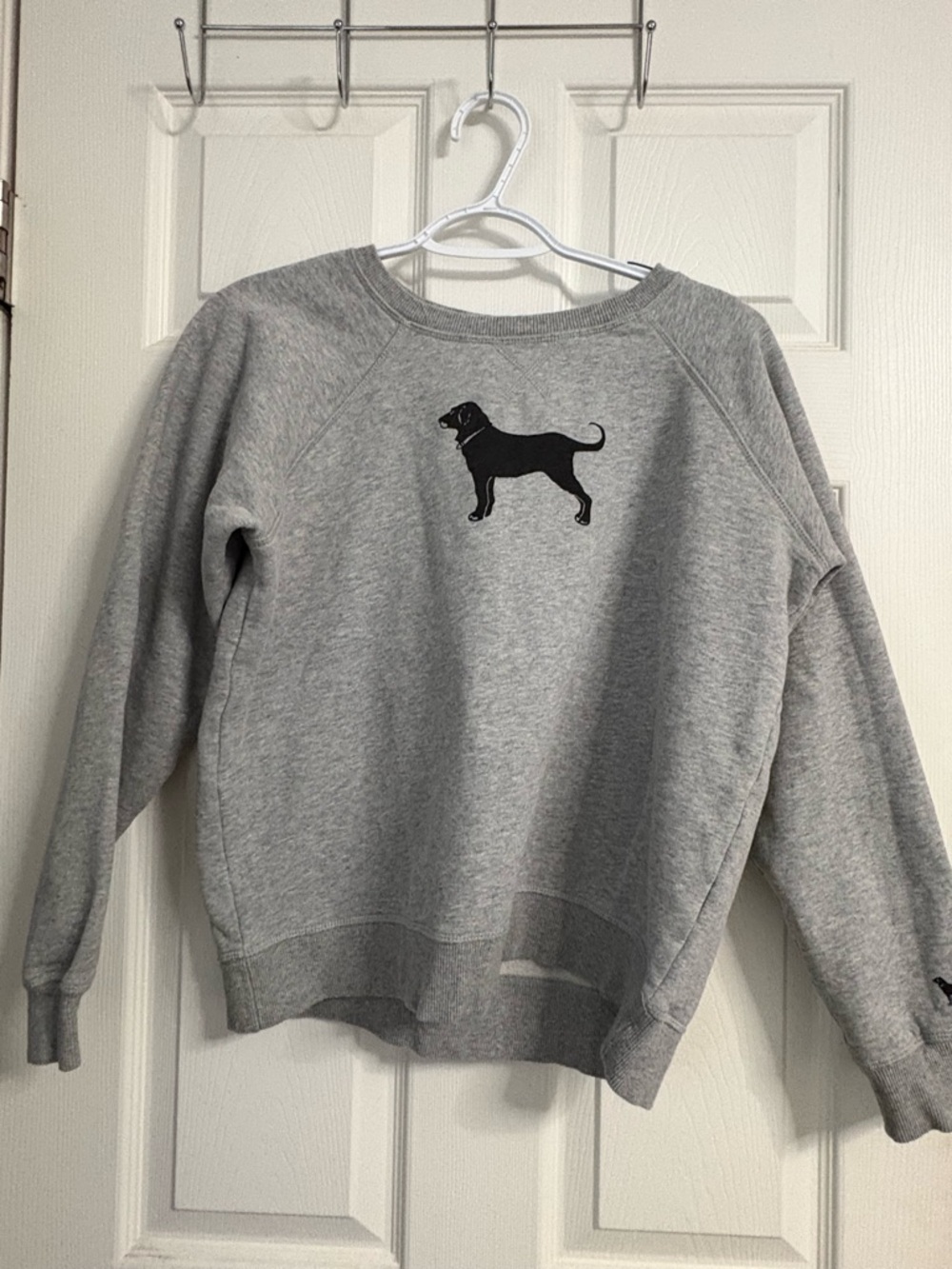 The Black Dog Gray Pullover with Black Logo